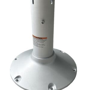 Aluminum pedestal boat seat base.