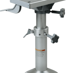 Adjustable boat seat pedestal mount.
