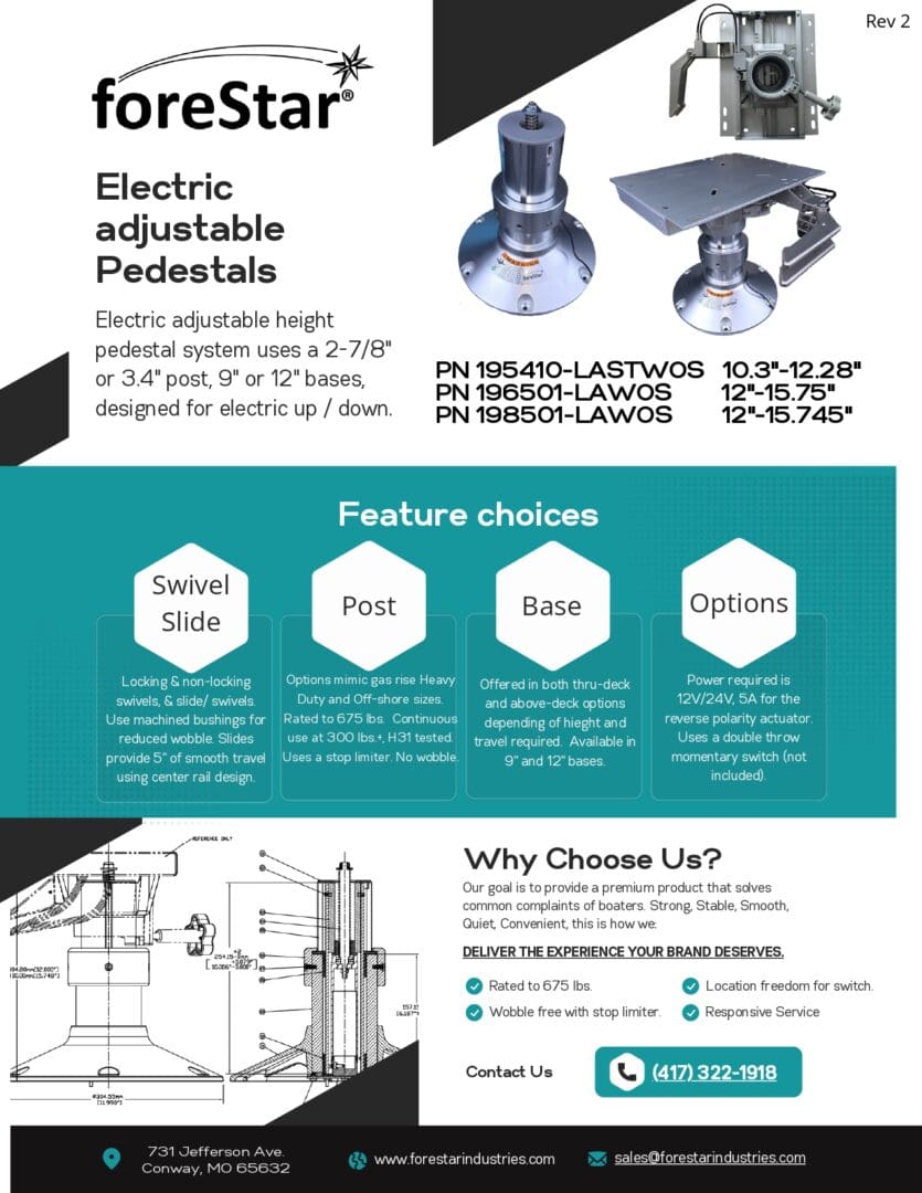 <h3>Electric Pedestal Rev 2</h3>