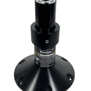 Black boat seat pedestal base.