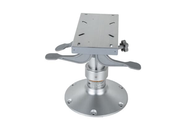 Adjustable boat seat pedestal mount.