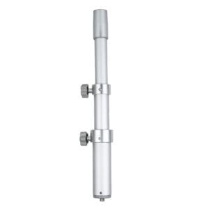 Adjustable height aluminum pole.