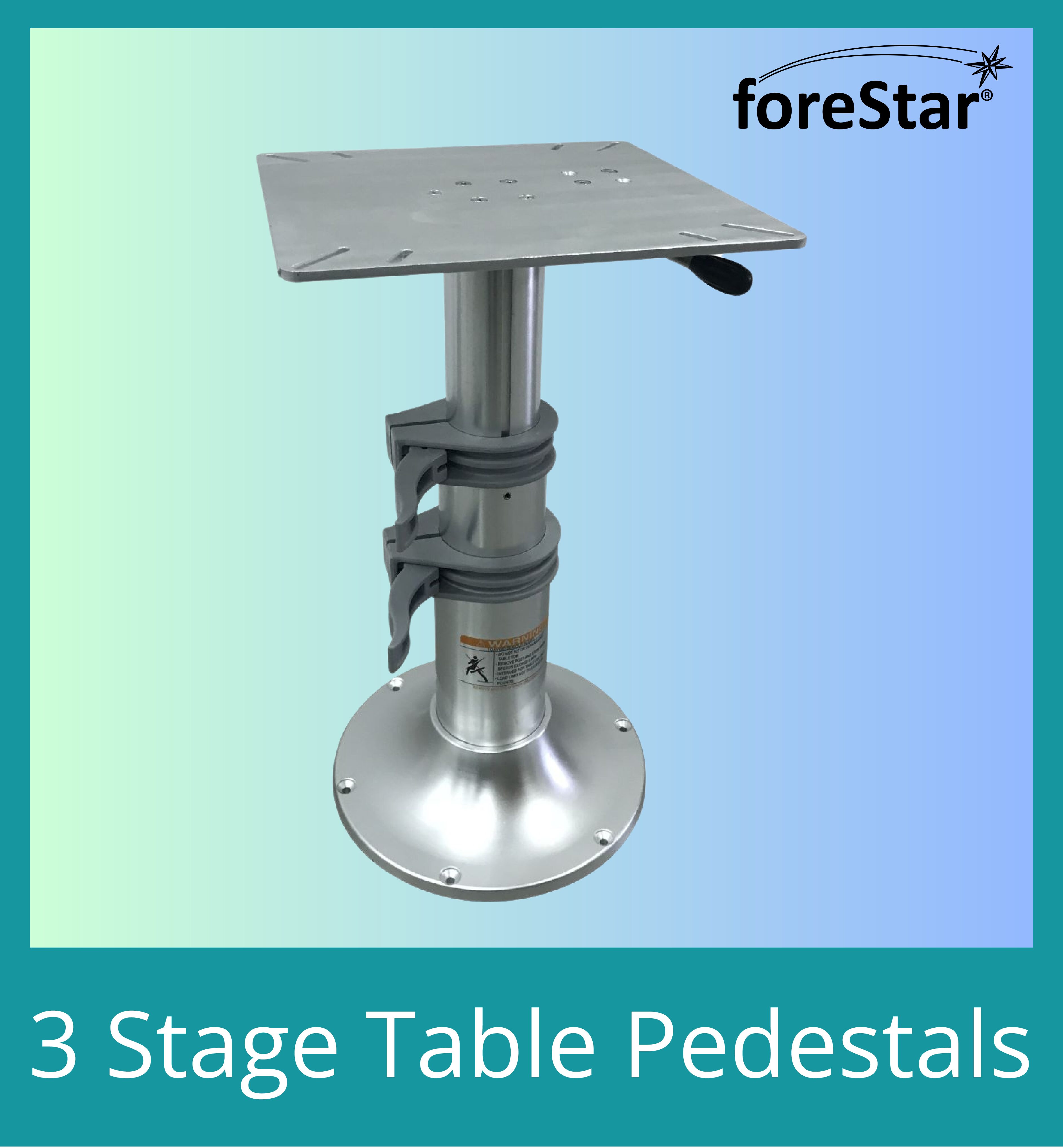 3 Stage Fixed Height Table Pedestals