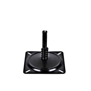 Black swivel base plate with post.