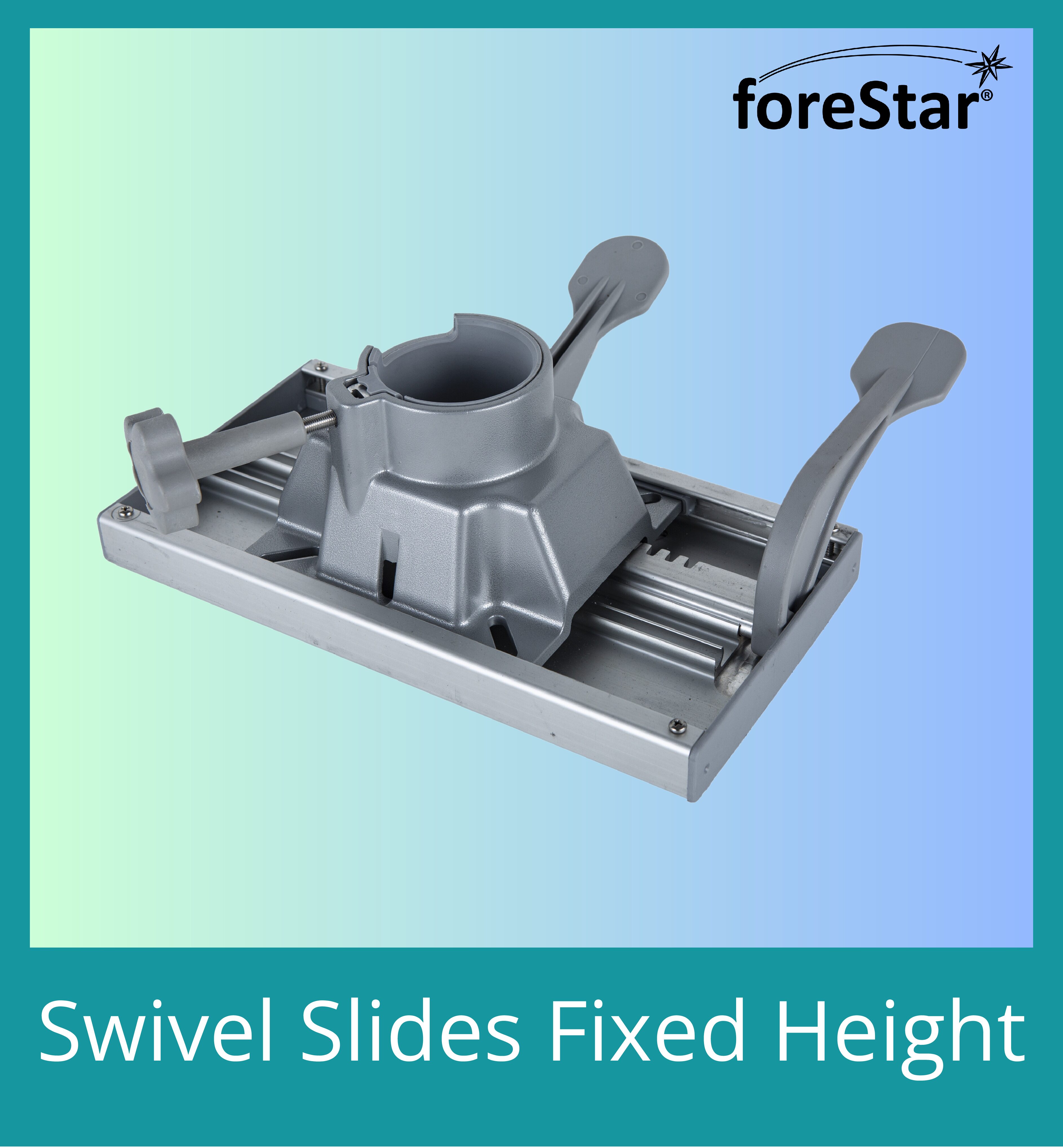 2-7/8" Fixed Height Swivel Slides