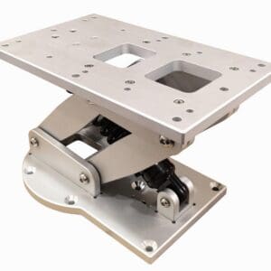 Adjustable mounting plate with spring mechanism.